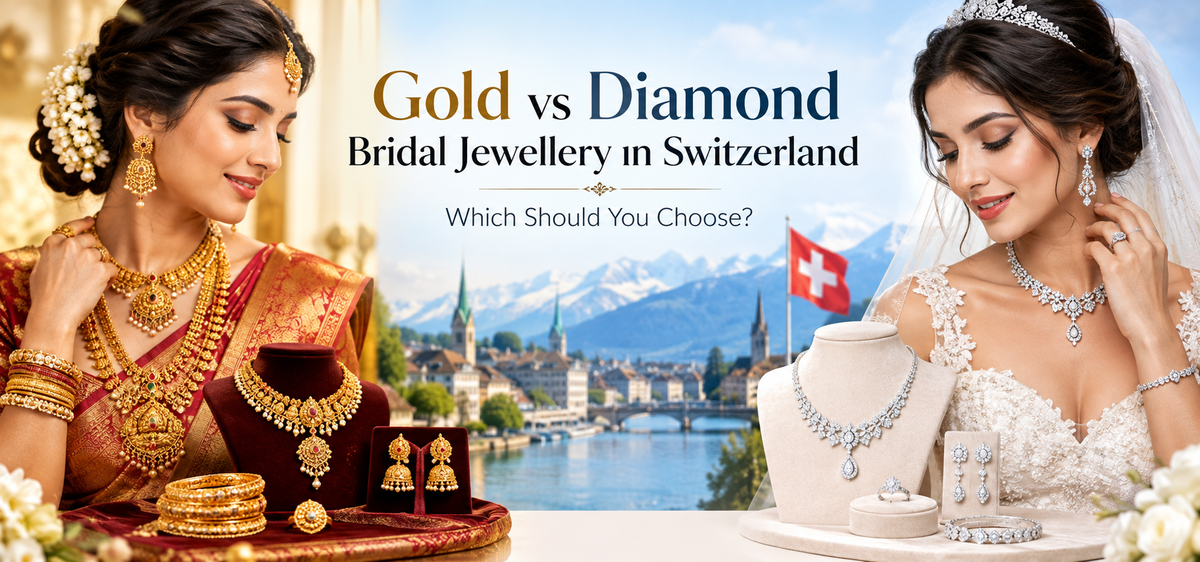 Gold vs Diamond Bridal Jewellery in Switzerland | Guide