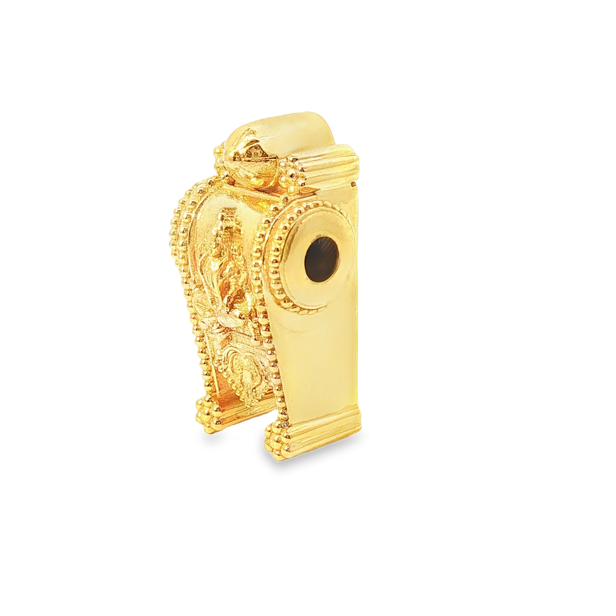 Yellow Gold Embossed Figure Pendant