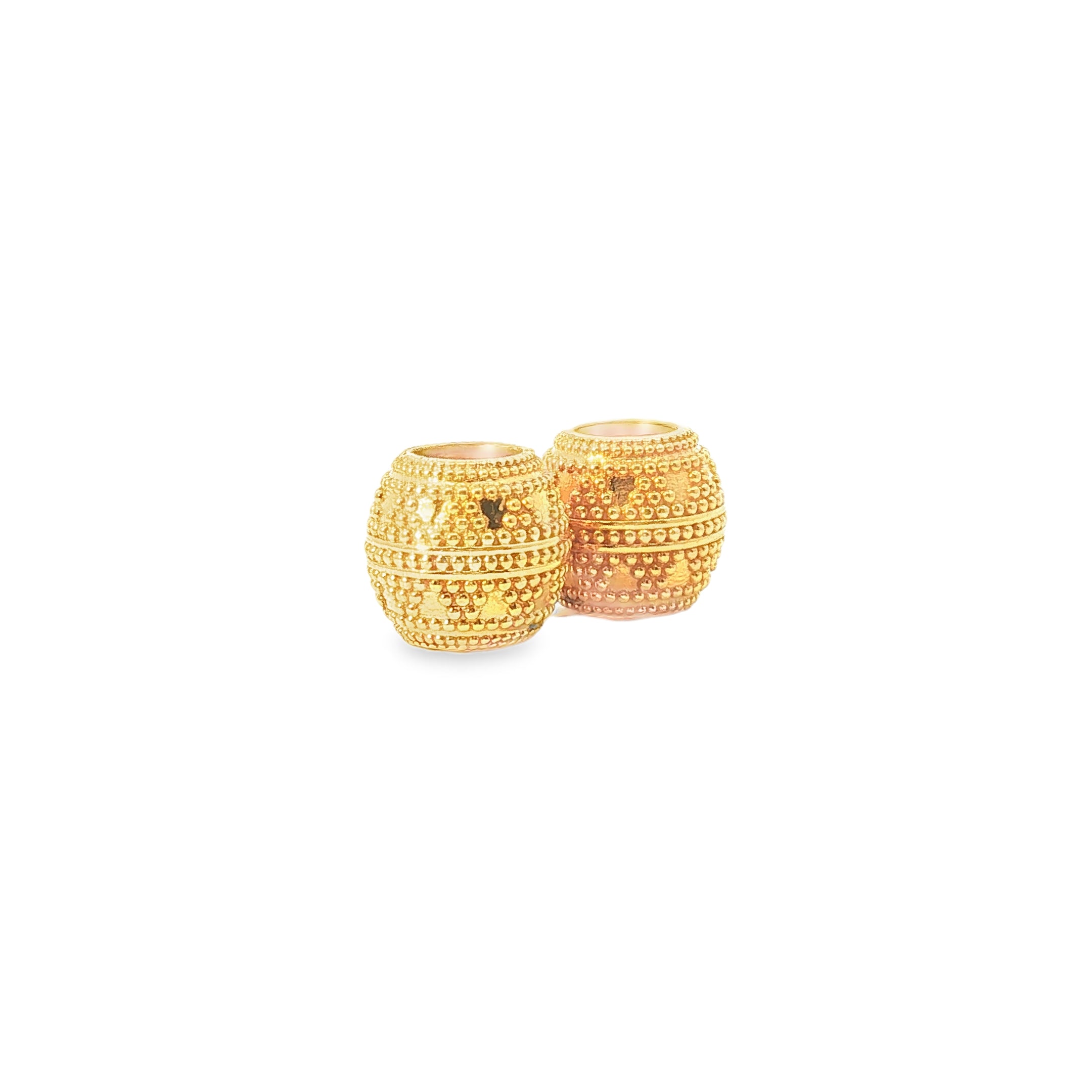 Yellow Gold Granulated Spherical Beads